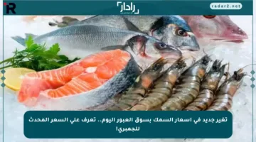 تغير جديد في أسعار السمك بسوق العبور اليوم.. تعرف على السعر المحدث للجمبري!